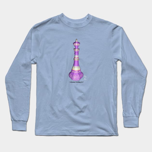 Unlimited Wishing 24-7 Long Sleeve T-Shirt by DA Studios